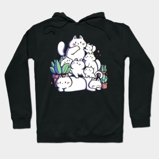 pile of cats ( darks ) Hoodie